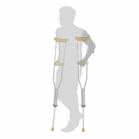 Костыли подмышечные U Standart алюминий без УПС, пара