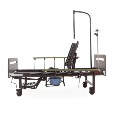 Кровать механическая MED-MOS YG-5 ЛДСП венге с туалетом и функцией переворота