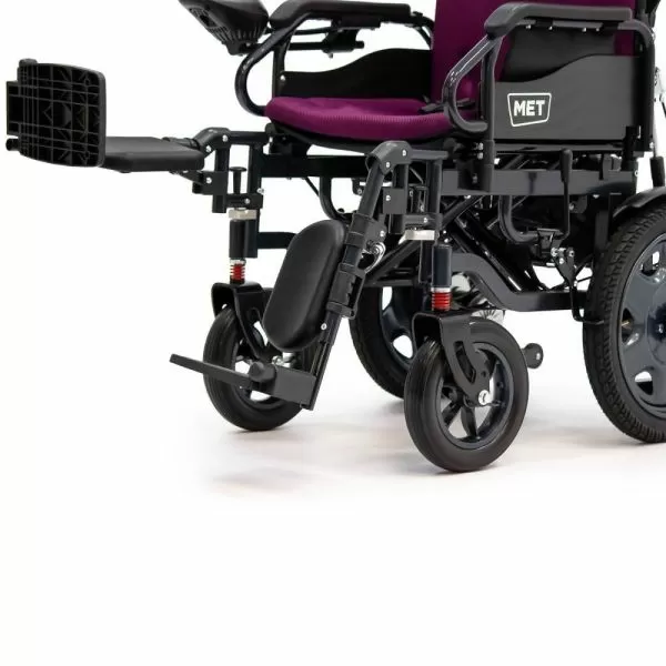 Кресло-коляска с электроприводом MET COMFORT 110, артикул 20702, ширина сиденья 44 см, колеса пневматические