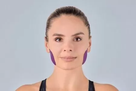 Кинезио тейп для лица шелк BBalance BBTape 5см*5м (Face Tape) фиолетовый