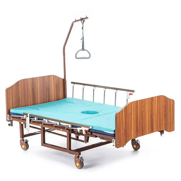 Кровать электрическая MET REVEL XL, артикул 17088, ширина 120см, с туалетом, матрасом, функциии кардиокресла и переворота, нагрузка до 200кг