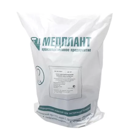 Комплект дыхательный для ручной ИВЛ МЕДПЛАНТ КДО-МП-В одноразовый, взрослый с двумя масками, артикул 1126