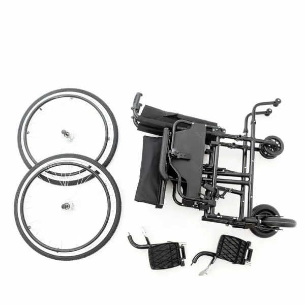 Кресло-коляска механическая Barry A8 Т, ширина сиденья 46см, пневматические колеса