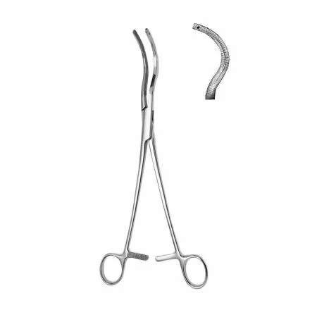 Зажим для почечной ножки изогнутый по радиусу Hilbro