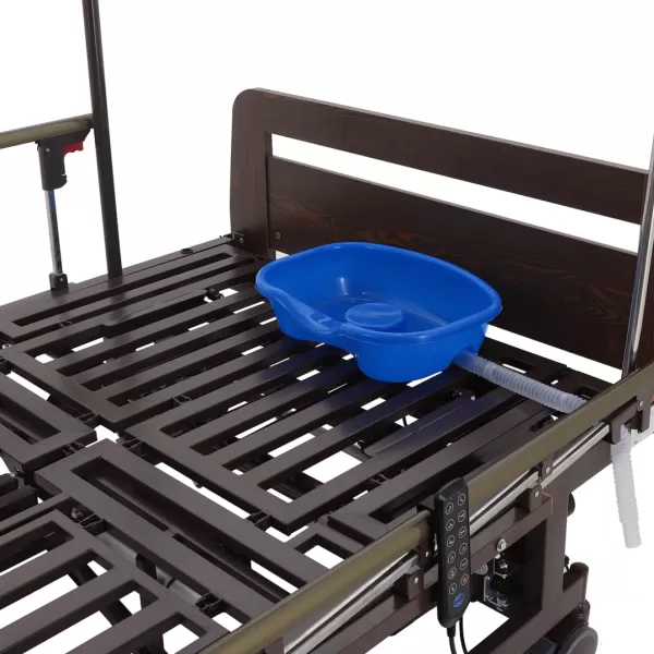 Кровать электрическая MED-MOS DB-11А ЛДСП венге ширина 120 см, с туалетом и функцией переворота