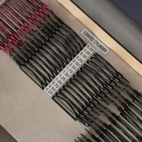 Набор на 158 пробных очковых линз Армед в металлической обойме с оправой без поверки