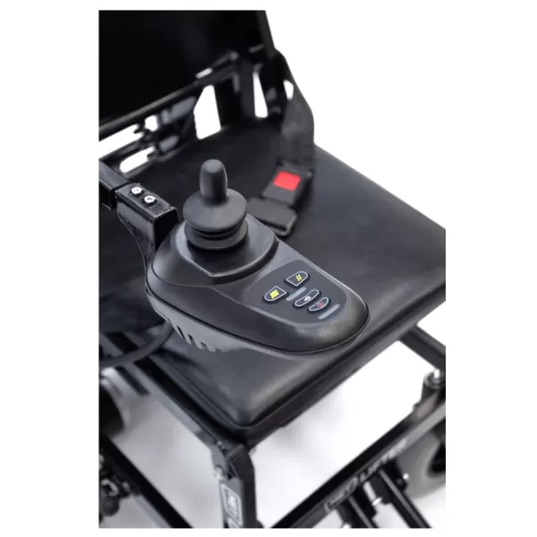 Кресло-коляска с электроприводом и лестничным подъемником MET LIFTER 2, артикул 21095, ширина сиденья 41 см, колеса пневматические