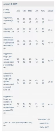 Чулки компрессионные IDEALISTA ID-300W унисекс 2 класс компрессии с закрытым носком и гладкой резинкой на широкое бедро цвет черный 
