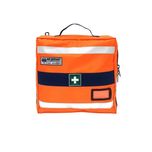 Набор первой помощи НПП МЕДПЛАНТ базовый исполнение 2 в сумке-чехле Волонтер-3, цвет оранжевый, артикул 1527