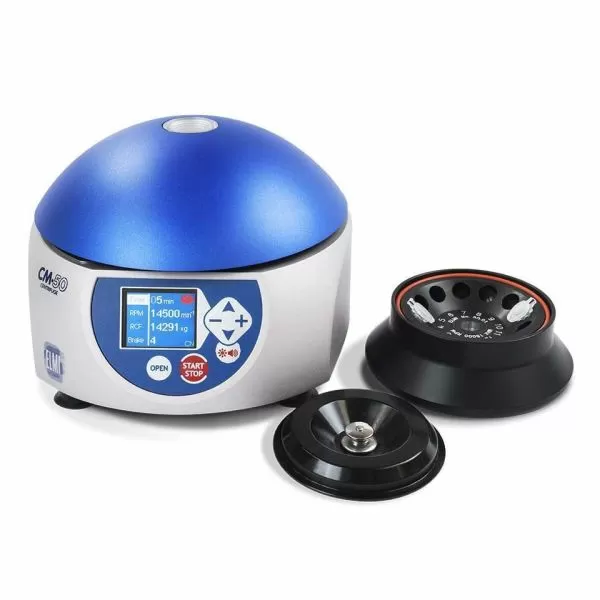Центрифуга лабораторная ELMI CM-50 с ротором 50.01 для пробирок объёмом 0,2 — 2 мл