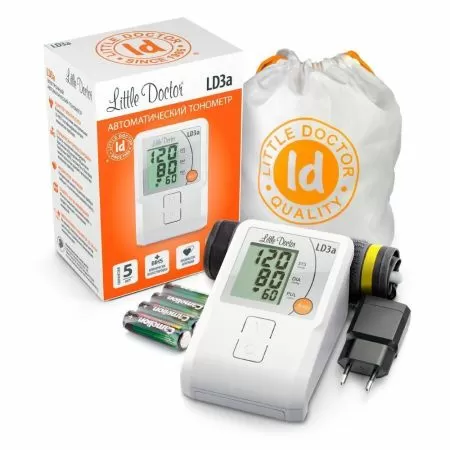 Тонометр автоматический на плечо Little Doctor LD 3A с манжетой 25-36 см и адаптером