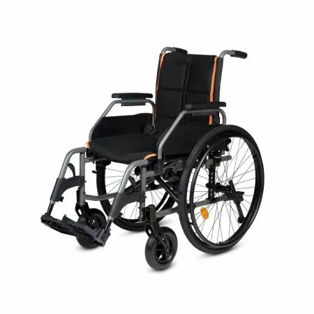 Кресло-коляска для инвалидов Армед 5000 ширина сидения 43см с регулировкой высоты сиденья и подлокотников, быстросъемными колесами и антиопрокидывателями