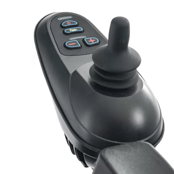 Кресло-коляска с электроприводом MET COMFORT 42, артикул 20504, складная, с регулировкой угла наклона спинки и подножек