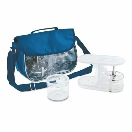 Аспиратор портативный с механическим приводом МЕДПЛАНТ АПМ-МП-1 с дополнительным стаканом для сбора жидкости, артикул 825