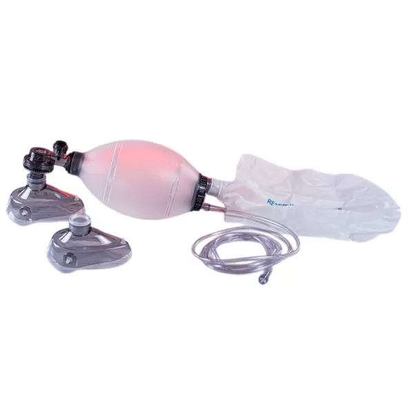 Аппарат искусственной вентиляции легких ручной МЕДПЛАНТ АДР-МП-В C-3 с аспиратором, многоразовый, взрослый, артикул 1645
