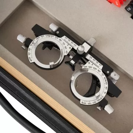 Набор на 158 пробных очковых линз Армед в металлической обойме с оправой с поверкой 