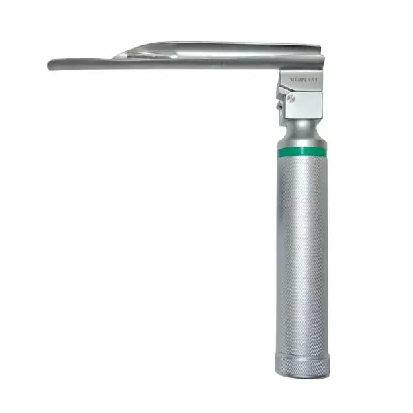 Ларингоскоп волоконно-оптический для экстренной медицины МЕДПЛАНТ ЛЭМ-02/ВО универсальный, 2 рукоятки, 4 клинка, артикул 833