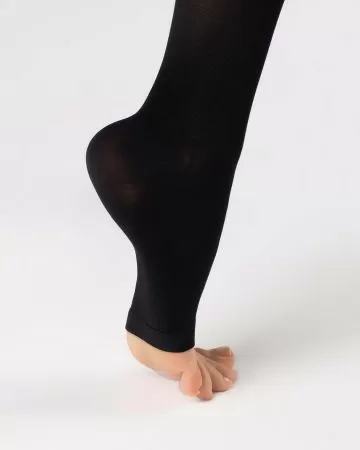 Чулки компрессионные OFA BAMBERG Classic унисекс 1 класс компрессии с открытым носком и гладкой резинкой цвет черные 