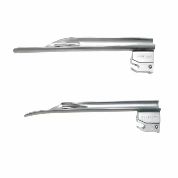 Ларингоскоп волоконно-оптический для экстренной медицины МЕДПЛАНТ ЛЭМ-02/ВО универсальный, 2 рукоятки, 4 клинка, артикул 833