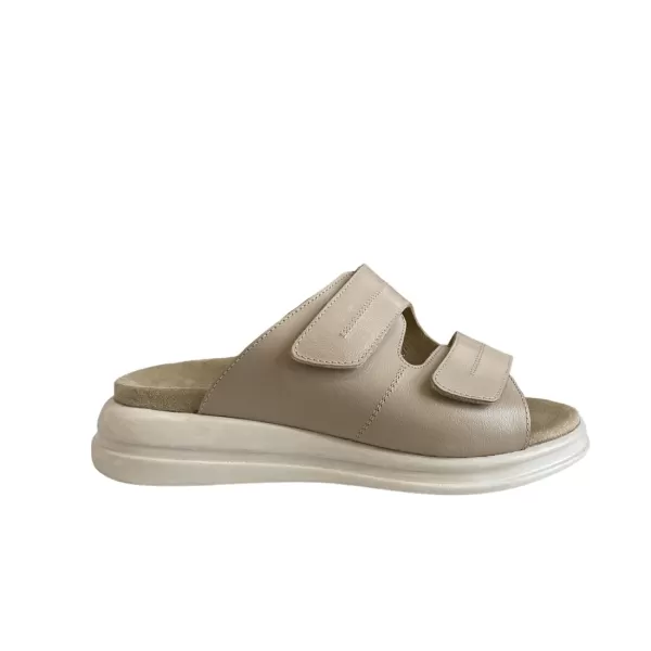 Сабо ортопедические женские Doctor Thomas DTD-251-6 кожаные цвет бежевый 