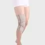Бандаж на коленный сустав Экотен Ttoman KS-E02 с пружинными ребрами жесткости, бежевый 