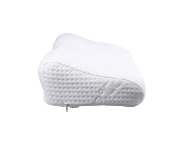 Подушка ортопедическая Тривес ТОП-105/Т.105, с эффектом памяти и выемкой под плечо, валики 13 и 9 см, с регулировкой по высоте