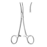 Зажим кровоостанавливающий зубчатый изогнутый Hilbro