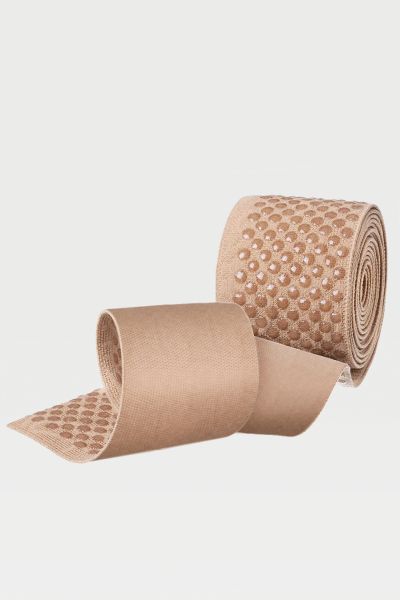 Чулки компрессионные IDEALISTA ID-310W унисекс 2 класс компрессии с открытым носком и гладкой резинкой на широкое бедро цвет карамель 