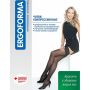 Чулки компрессионные Ergoforma 211 женские 1 класс компрессии с закрытым носком и кружевной резинкой полупрозрачные телесные