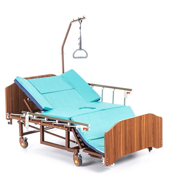 Кровать электрическая MET REVEL XL, артикул 17088, ширина 120см, с туалетом, матрасом, функциии кардиокресла и переворота, нагрузка до 200кг