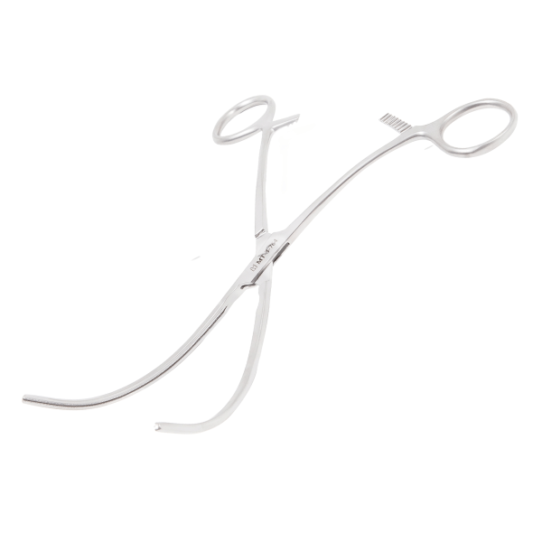 Зажим сосудистый периферический по Де Беки ПТО Медтехника, изогнутый по радиусу, 190 мм 